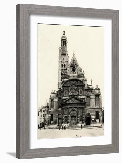 Paris, France - Eglise Saint-Etienne Du Mont-null-Framed Art Print