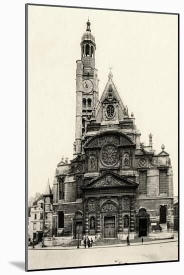 Paris, France - Eglise Saint-Etienne Du Mont-null-Mounted Art Print