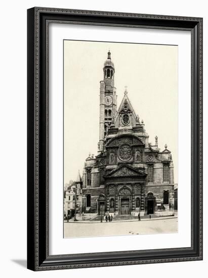 Paris, France - Eglise Saint-Etienne Du Mont-null-Framed Art Print