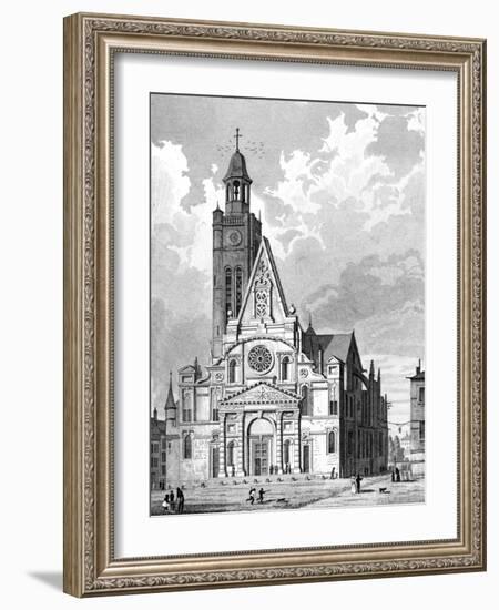 Paris, France - Eglise Saint-Etienne Du Mont-null-Framed Art Print