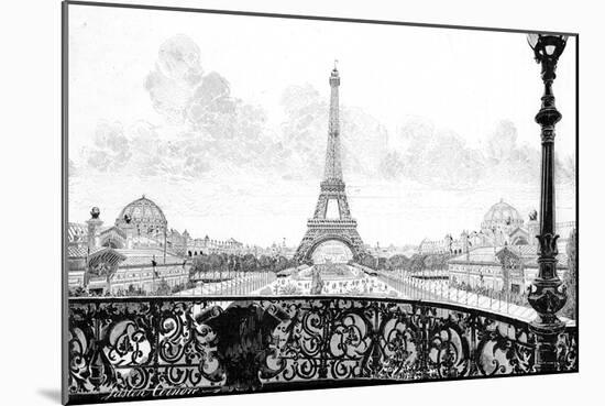 Paris, France - La Tour Eiffel-Gaston Coindre-Mounted Art Print