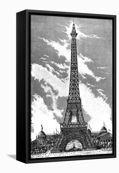 Paris, France - La Tour Eiffel-null-Framed Stretched Canvas