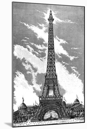 Paris, France - La Tour Eiffel-null-Mounted Art Print