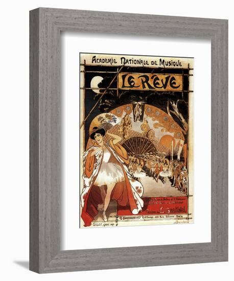 Paris, France - Le Reve Ballet Performance Opera House Promo Poster-Lantern Press-Framed Art Print