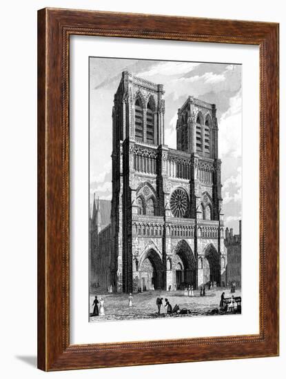 Paris, France - Notre-Dame-J. Tingle-Framed Art Print