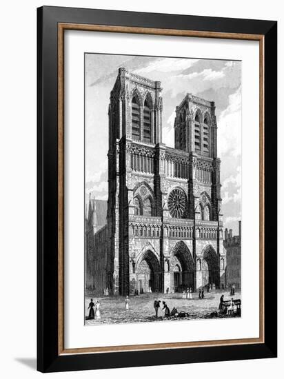 Paris, France - Notre-Dame-J. Tingle-Framed Art Print