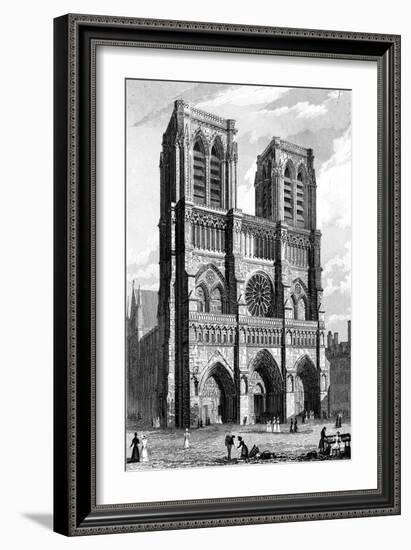 Paris, France - Notre-Dame-J. Tingle-Framed Art Print