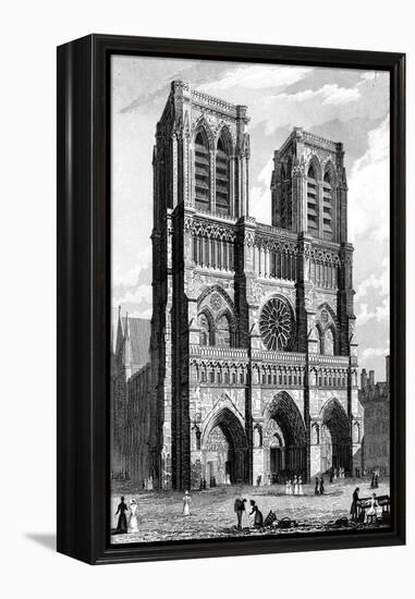 Paris, France - Notre-Dame-J. Tingle-Framed Stretched Canvas