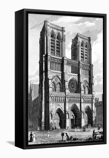 Paris, France - Notre-Dame-J. Tingle-Framed Stretched Canvas