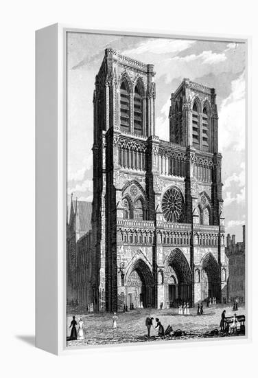 Paris, France - Notre-Dame-J. Tingle-Framed Stretched Canvas