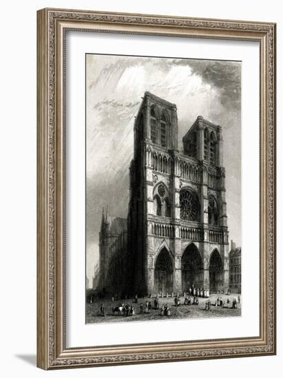 Paris, France - Notre-Dame-B. Winkles-Framed Art Print