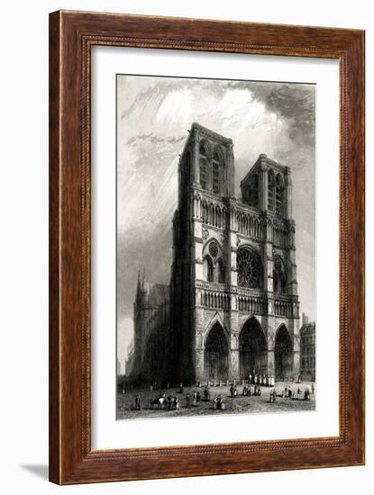 Paris, France - Notre-Dame-B. Winkles-Framed Art Print