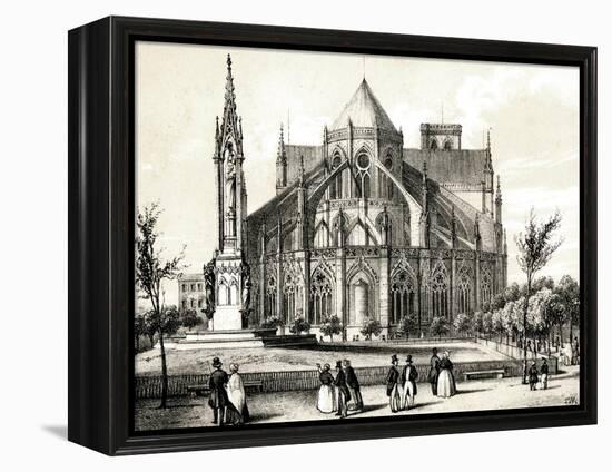 Paris, France - Notre-Dame-null-Framed Stretched Canvas