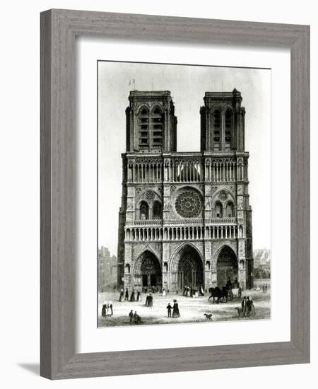 Paris, France - Notre-Dame-null-Framed Art Print