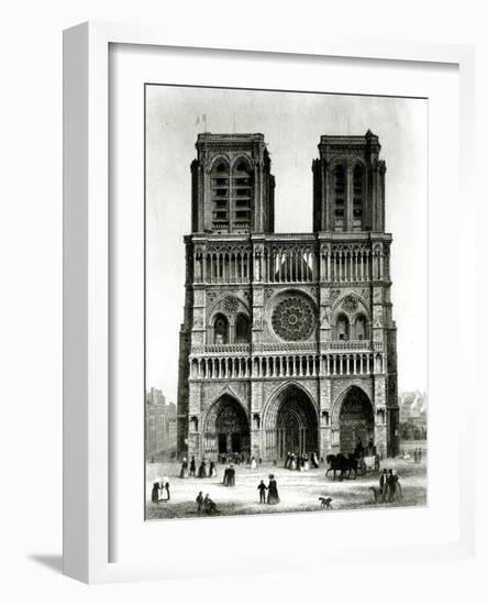 Paris, France - Notre-Dame-null-Framed Art Print