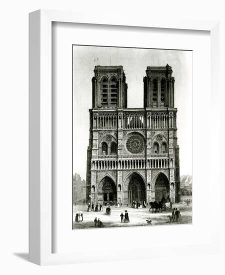 Paris, France - Notre-Dame-null-Framed Art Print