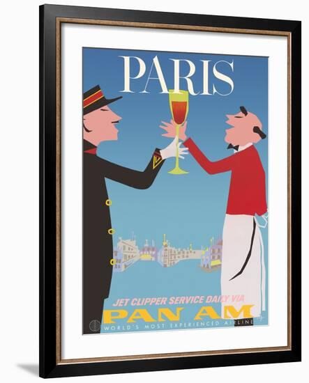 Paris, France - Pan American World Airways-Aaron Fine-Framed Giclee Print