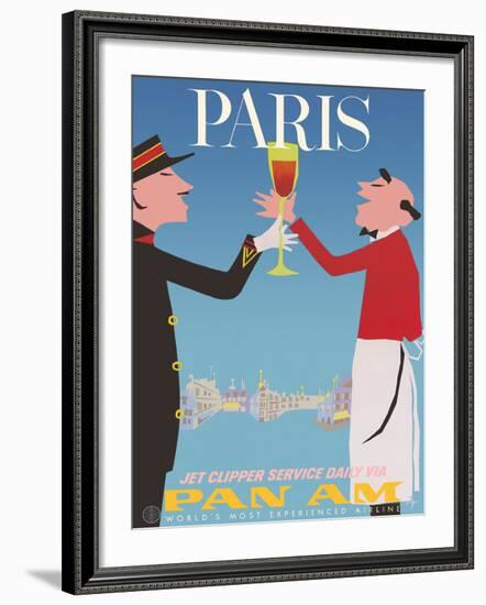 Paris, France - Pan American World Airways-Aaron Fine-Framed Giclee Print