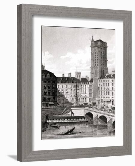 Paris, France - Place Du Chatelet-B. Winkles-Framed Art Print