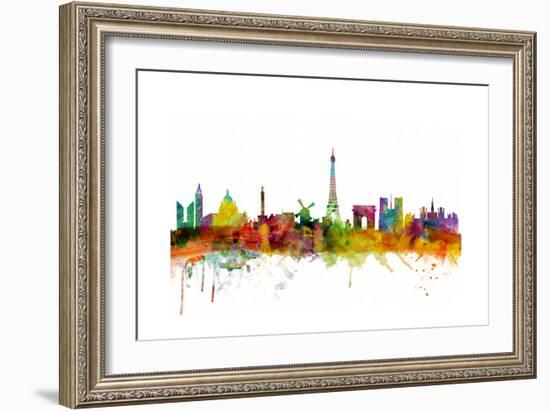 Paris France Skyline-Michael Tompsett-Framed Art Print