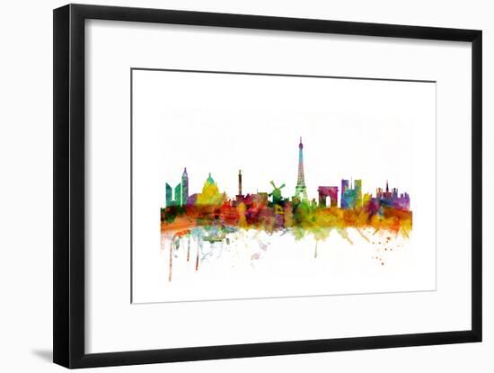 Paris France Skyline-Michael Tompsett-Framed Art Print