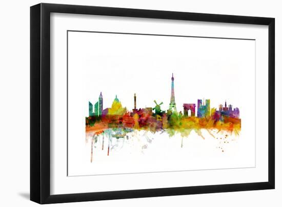 Paris France Skyline-Michael Tompsett-Framed Art Print