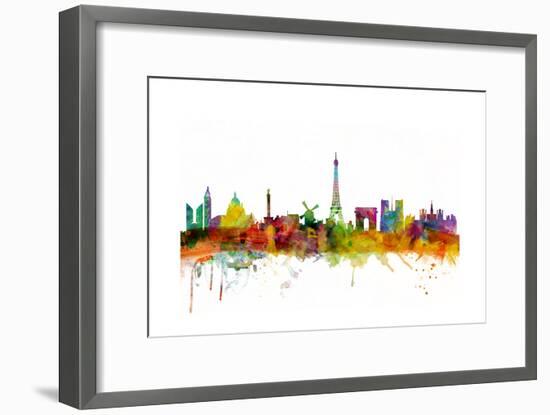 Paris France Skyline-Michael Tompsett-Framed Art Print