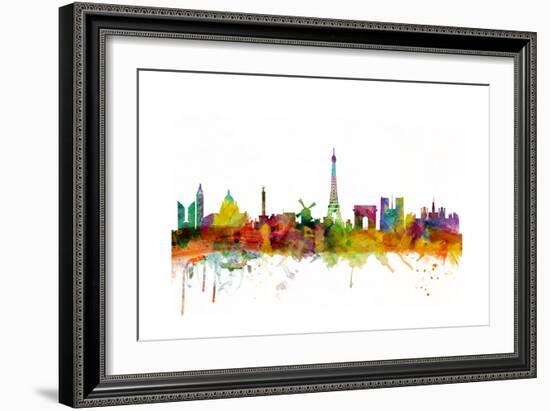 Paris France Skyline-Michael Tompsett-Framed Art Print