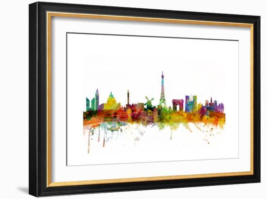 Paris France Skyline-Michael Tompsett-Framed Art Print