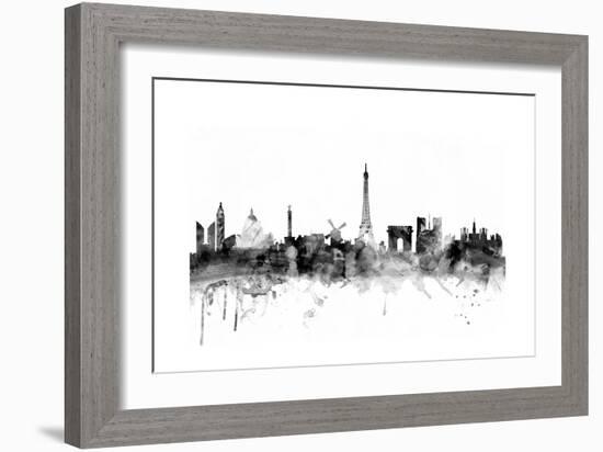 Paris France Skyline-Michael Tompsett-Framed Art Print