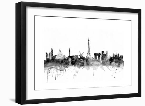 Paris France Skyline-Michael Tompsett-Framed Art Print