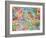 Paris France Street Map-Tompsett Michael-Framed Art Print