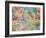 Paris France Street Map-Tompsett Michael-Framed Art Print