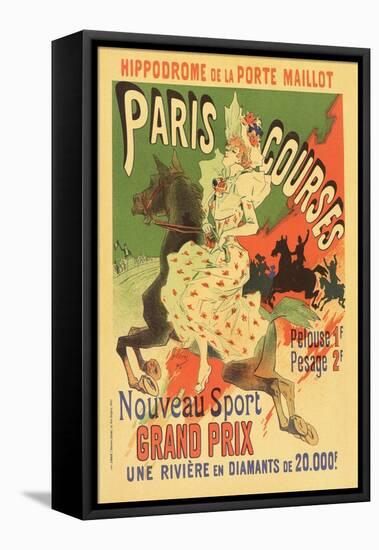 Paris Grand Prix Racing - the New Sport-Alphonse Mucha-Framed Stretched Canvas