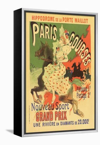 Paris Grand Prix Racing - the New Sport-Alphonse Mucha-Framed Stretched Canvas