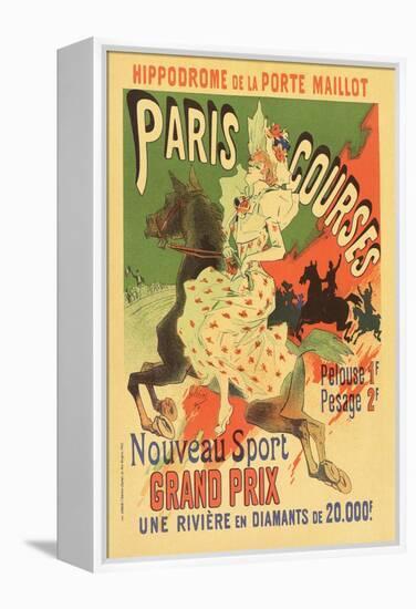 Paris Grand Prix Racing - the New Sport-Alphonse Mucha-Framed Stretched Canvas