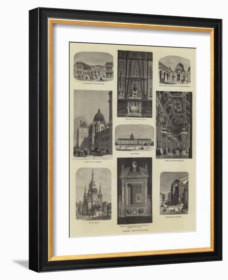 Paris Illustrated-Auguste Victor Deroy-Framed Giclee Print