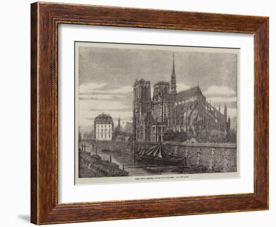 Paris Improvements, Notre Dame Restored, the New Spire-Felix Thorigny-Framed Giclee Print