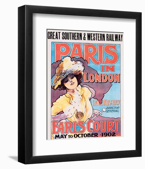 Paris In London, Great Southern & Western Railway-Imre Kiralfy-Framed Art Print