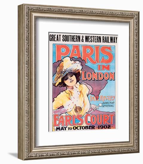 Paris In London, Great Southern & Western Railway-Imre Kiralfy-Framed Art Print