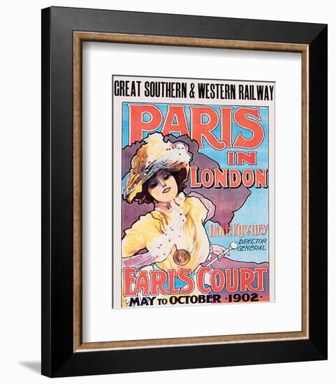 Paris In London, Great Southern & Western Railway-Imre Kiralfy-Framed Art Print