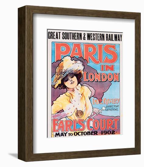 Paris In London, Great Southern & Western Railway-Imre Kiralfy-Framed Art Print