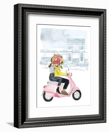 Paris in Love I-Grace Popp-Framed Art Print