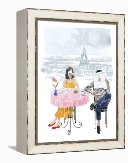 Paris in Love II-Grace Popp-Framed Stretched Canvas