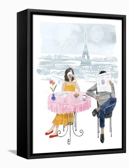 Paris in Love II-Grace Popp-Framed Stretched Canvas