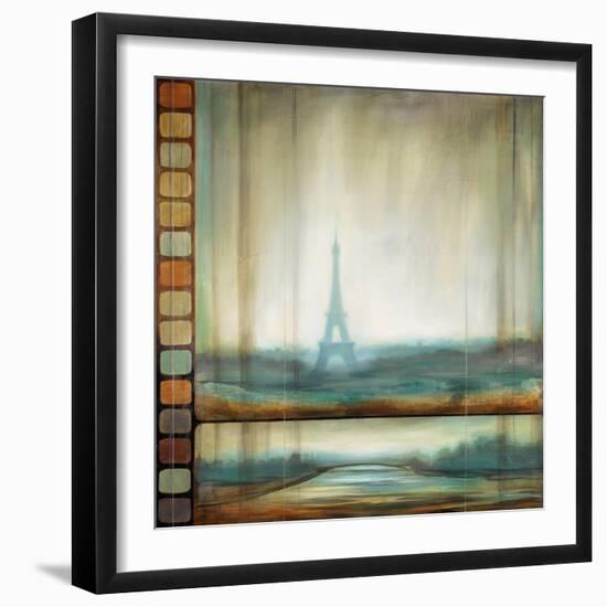 Paris in Motion-Pablo Rojero-Framed Art Print