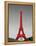 Paris in the Day in Red Border-Emily Navas-Framed Stretched Canvas