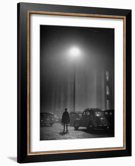 Paris in the Fog-Yale Joel-Framed Photographic Print