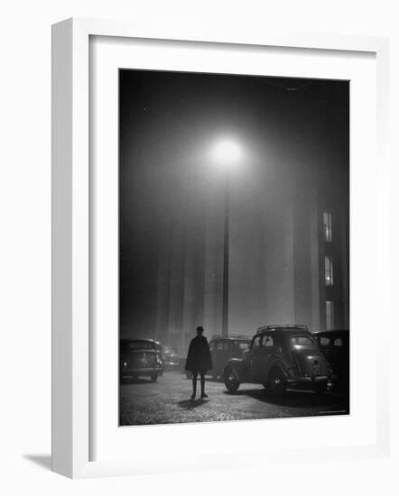 Paris in the Fog-Yale Joel-Framed Photographic Print