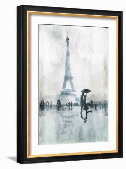 Paris in the rain-OnRei-Framed Art Print